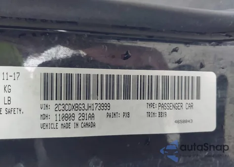 2018 Dodge Charger Sxt Rwd z USA, uszkodzony, nr VIN 2C3CDXBG3JH173999